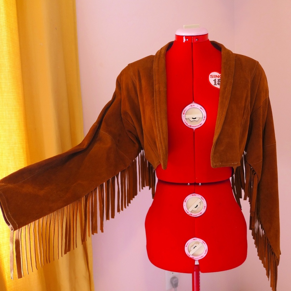 Rare Vintage Chamois Fringe Jacket